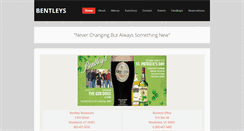 Desktop Screenshot of bentleysrestaurant.com